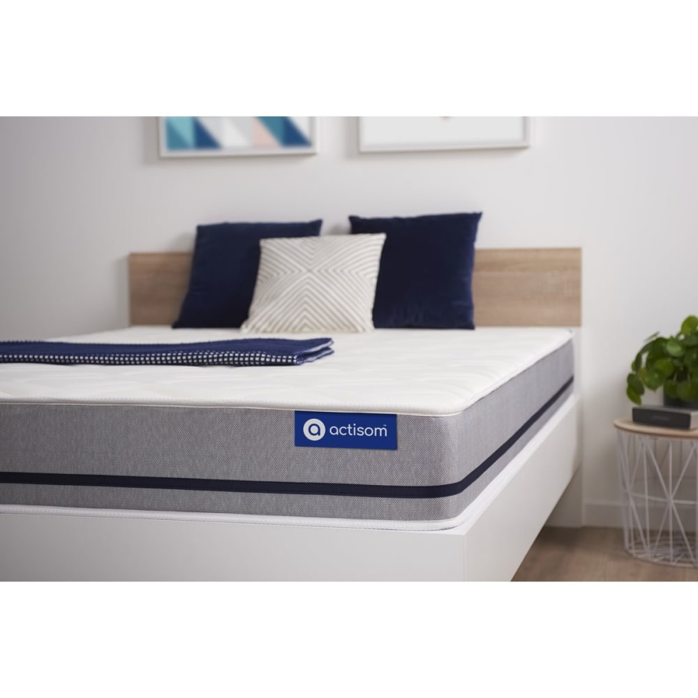 Actisom Matratze aus Latex und Memory-Schaum 90 x 200 cm, weiß style classic chic - Stoff