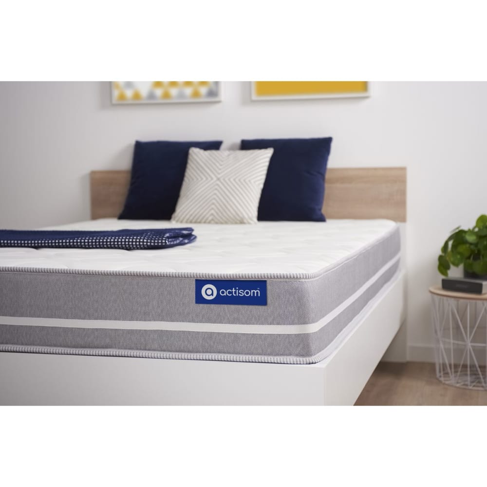 Actisom Matratze aus Latex und Memory-Schaum 90 x 200 cm, weiß style classic chic - Stoff