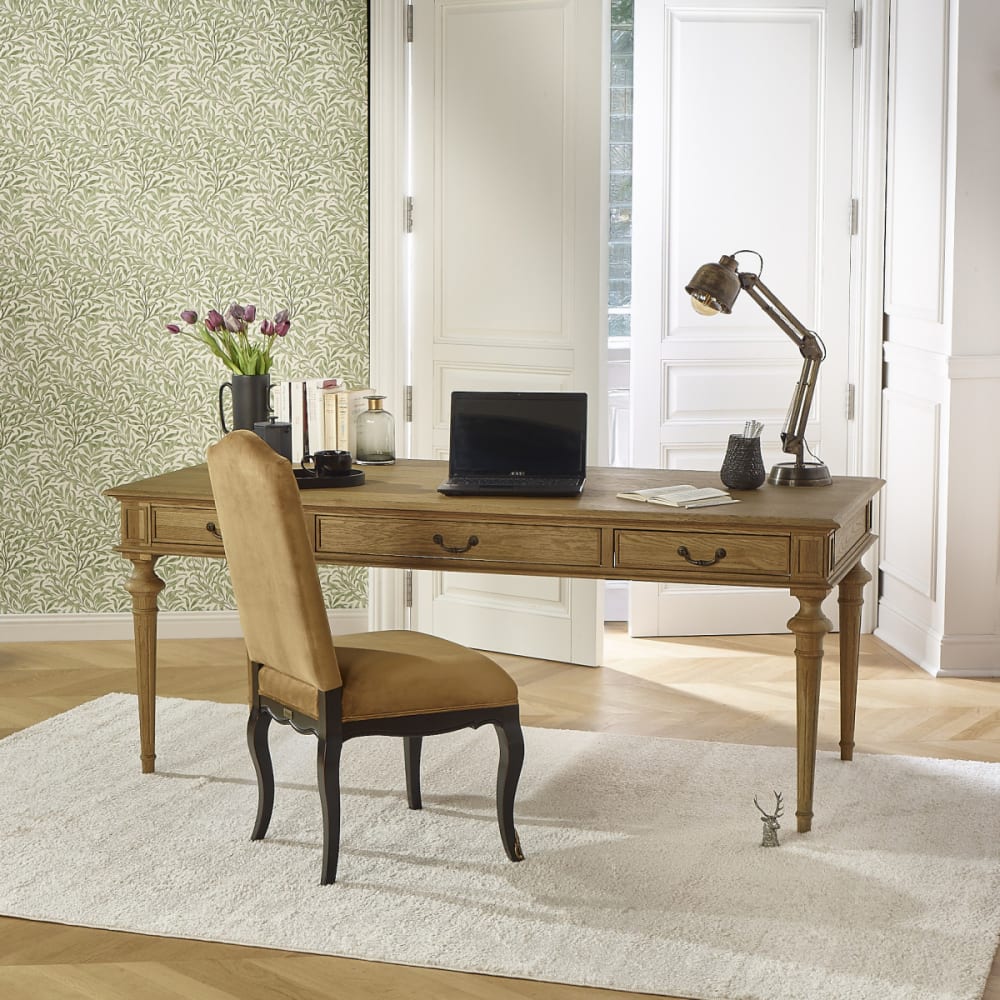 Schreibtisch mit 3 Schubladen aus Eiche Braun - Maisons Du Monde