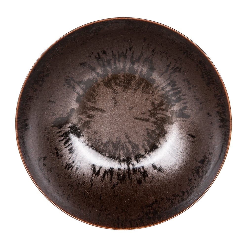 Saladier 24 cm marron en grès