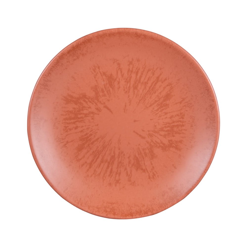 Lot de 6 assiettes à dessert terracotta en grès 21 cm