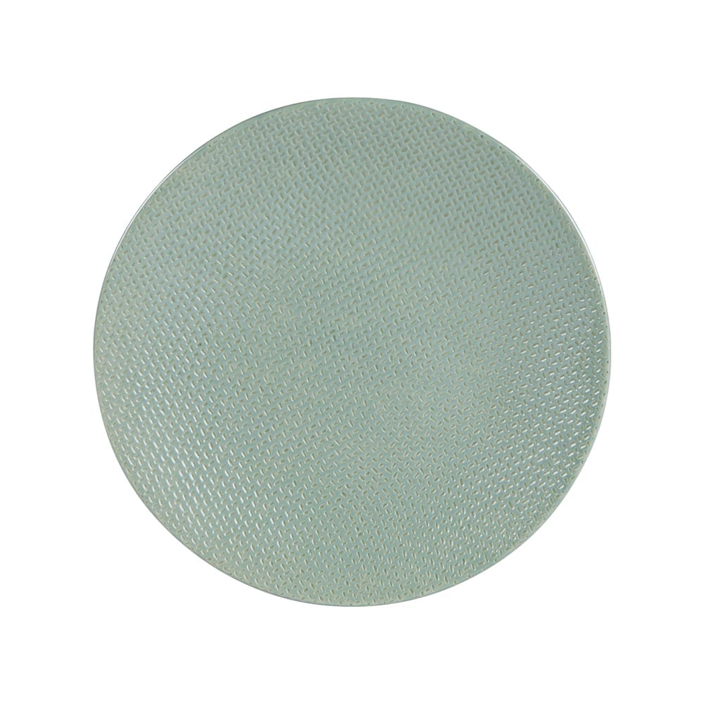 Lot de 6 assiettes à pain sauge 16 cm vertes en grès