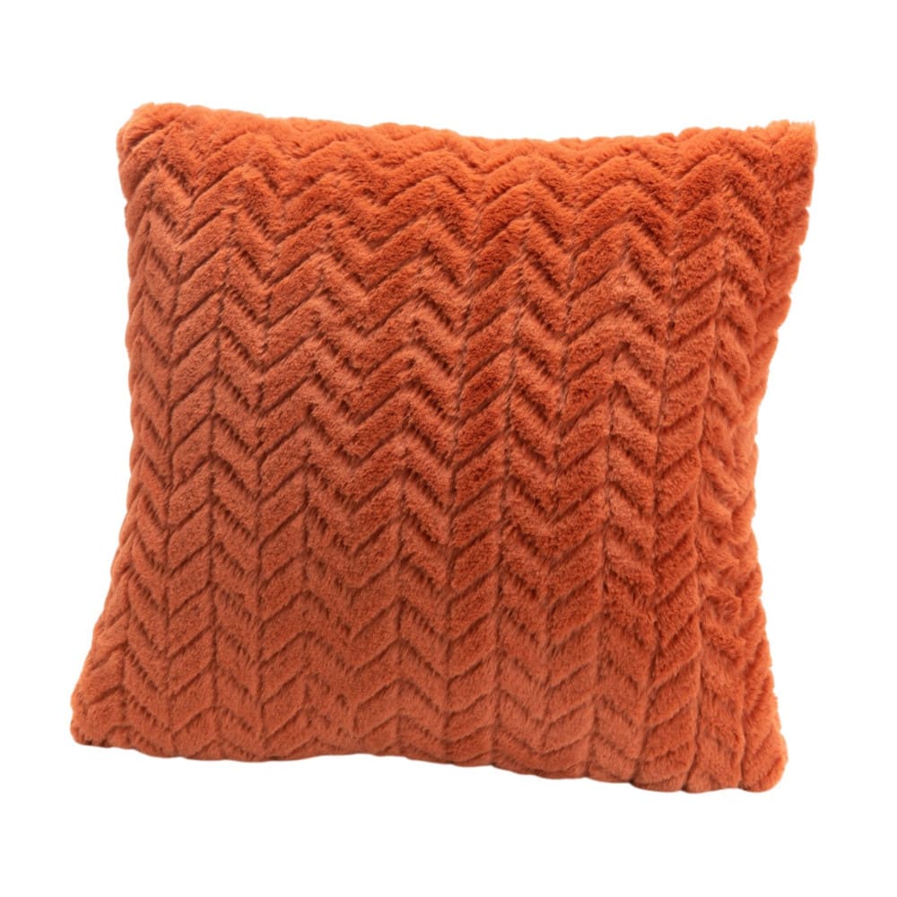 Coussin 40x40 cm orange en polyester