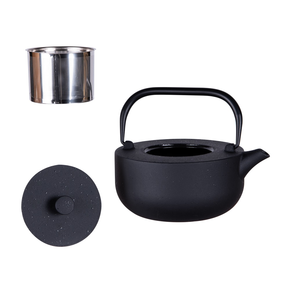 Théière en fonte fuji 1,2 l  noir en fonte émaillée - Maisons du Monde