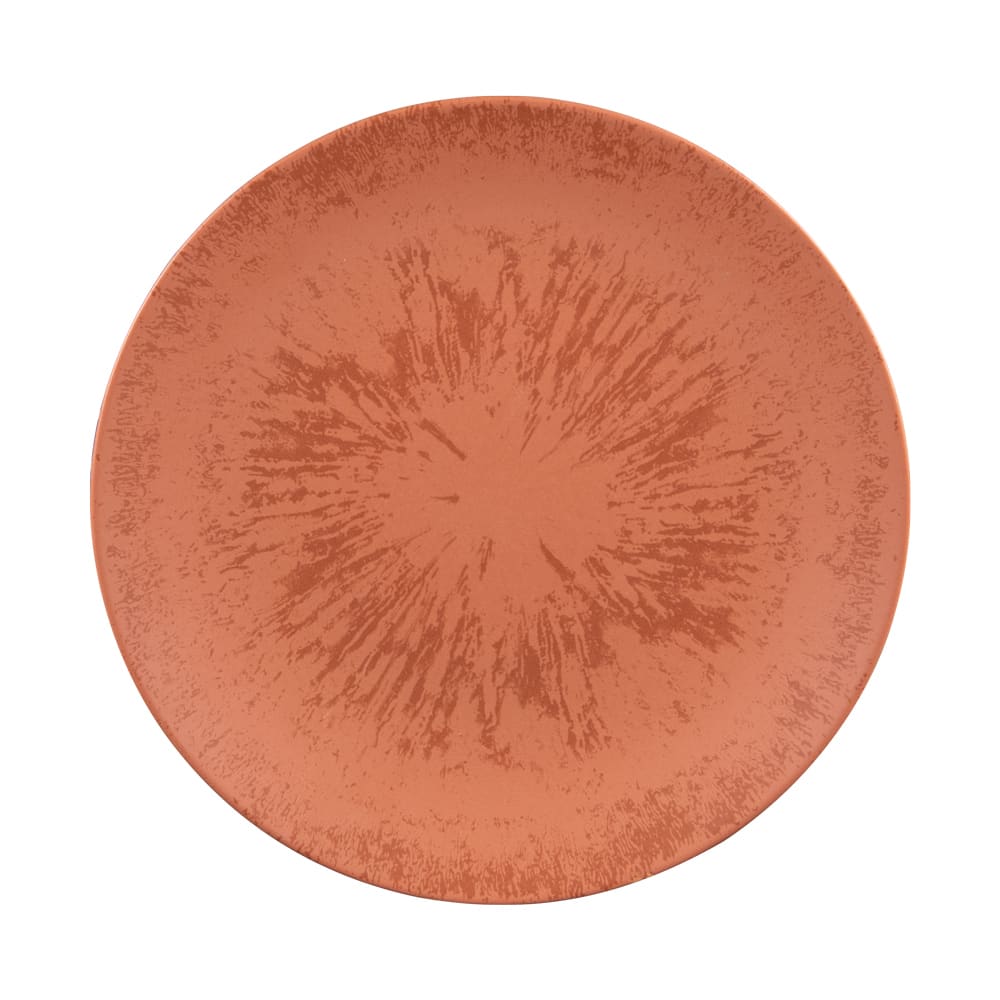 Lot de 6 assiettes plates terracotta en grès 27 cm Lot de 6 assiettes plates terracotta en grès 27 cm