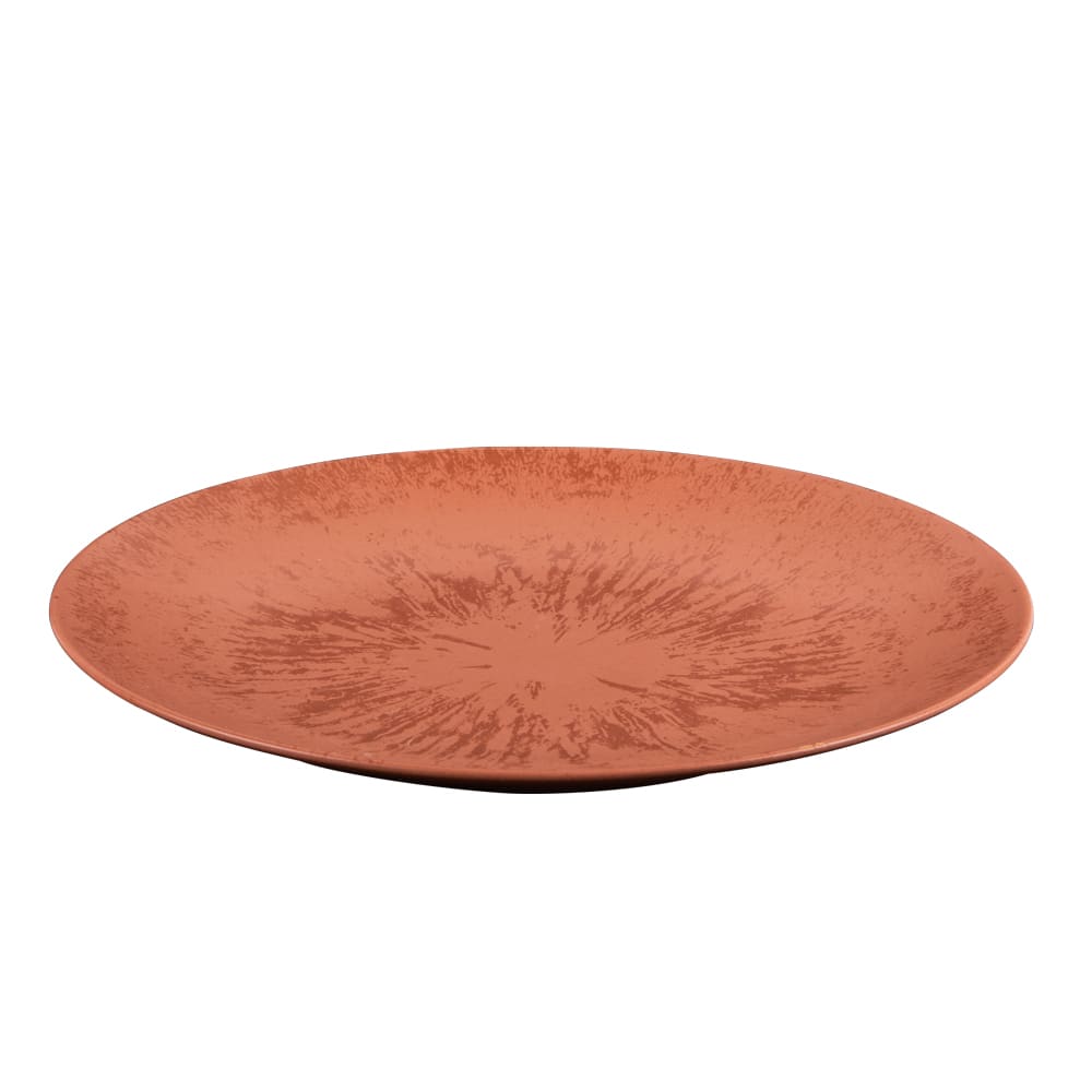 Lot de 6 assiettes plates terracotta en grès 27 cm - Maisons du Monde