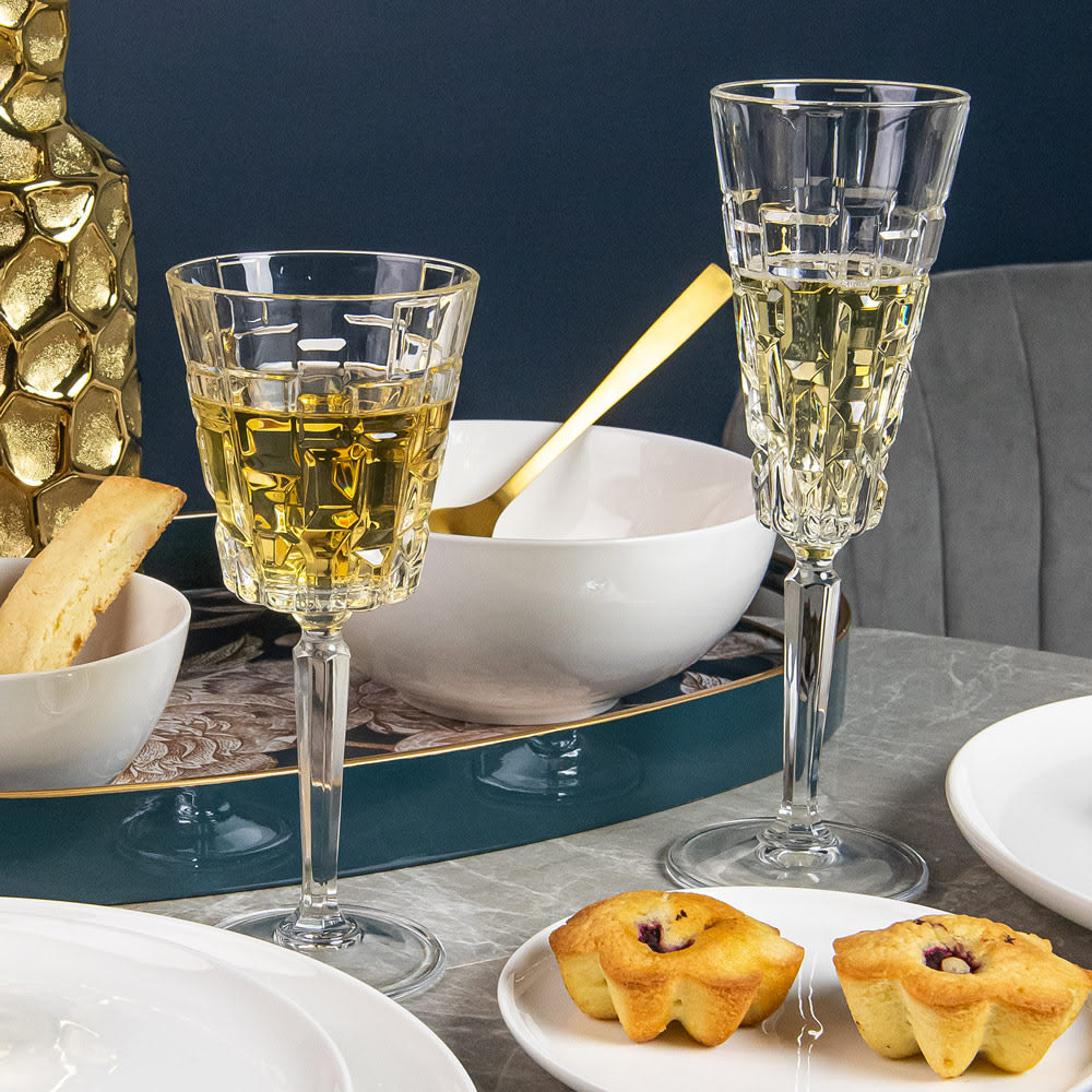 Lot de 6 verres à pied 28 cl - Maisons du Monde