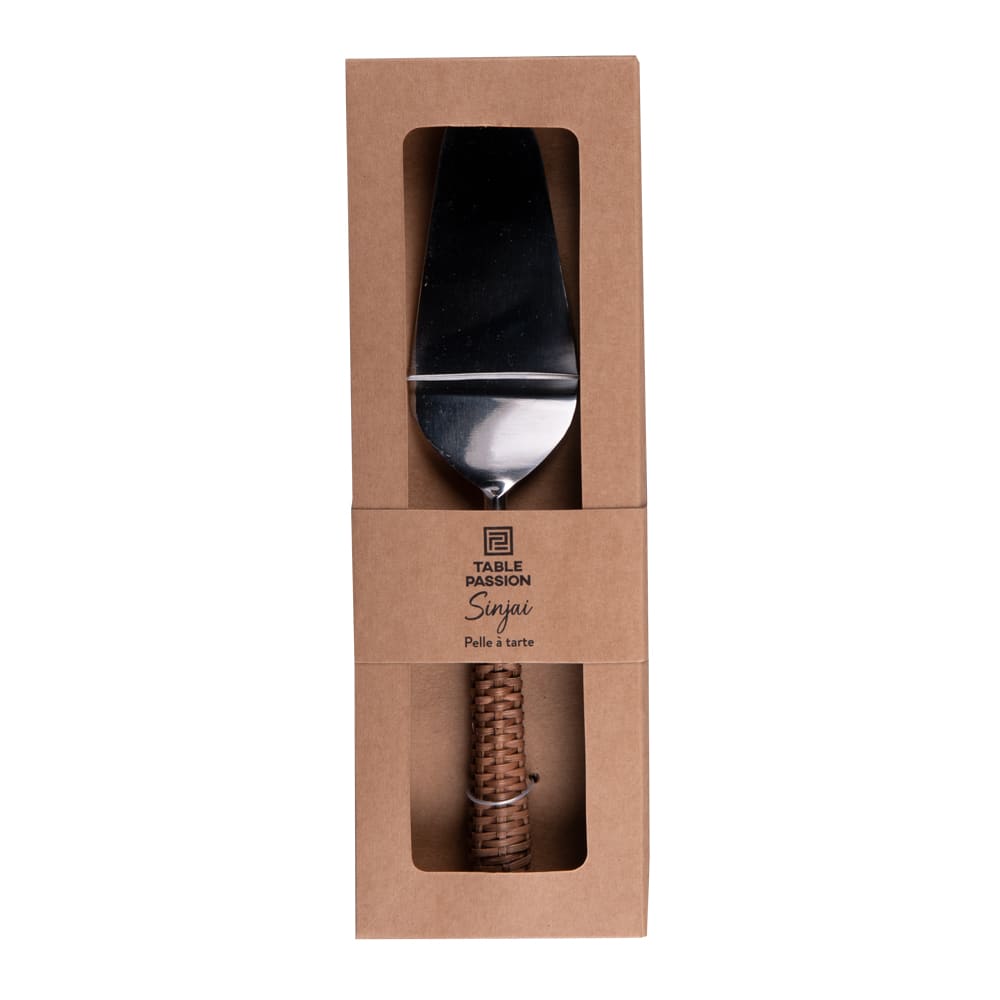 Pelle à tarte Sinjai (1 modèle aléatoire) marron en acier inoxydable - Maisons du Monde