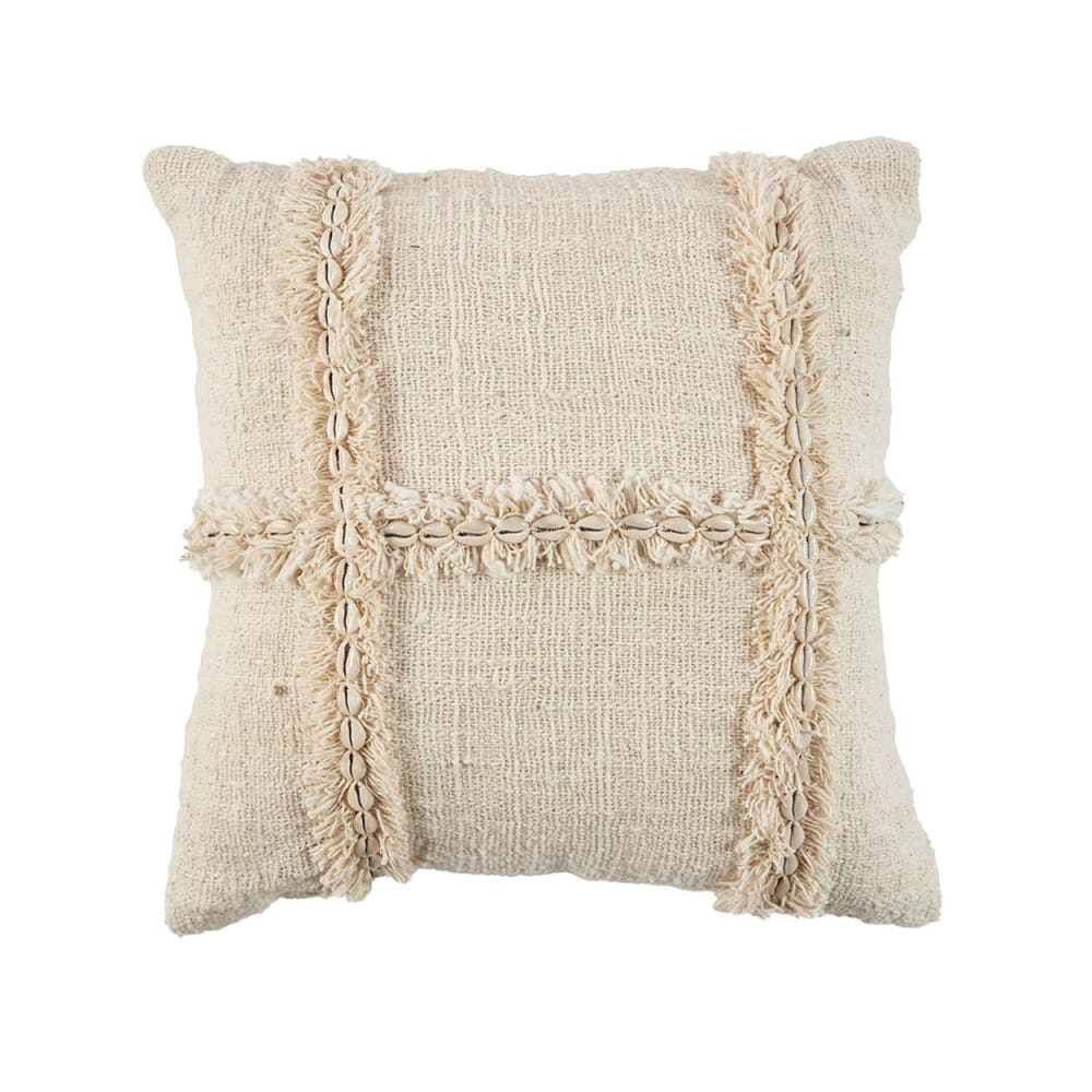 Housse de coussin en coton couleur marron 50 x 50 x 10 cm - Maisons du Monde