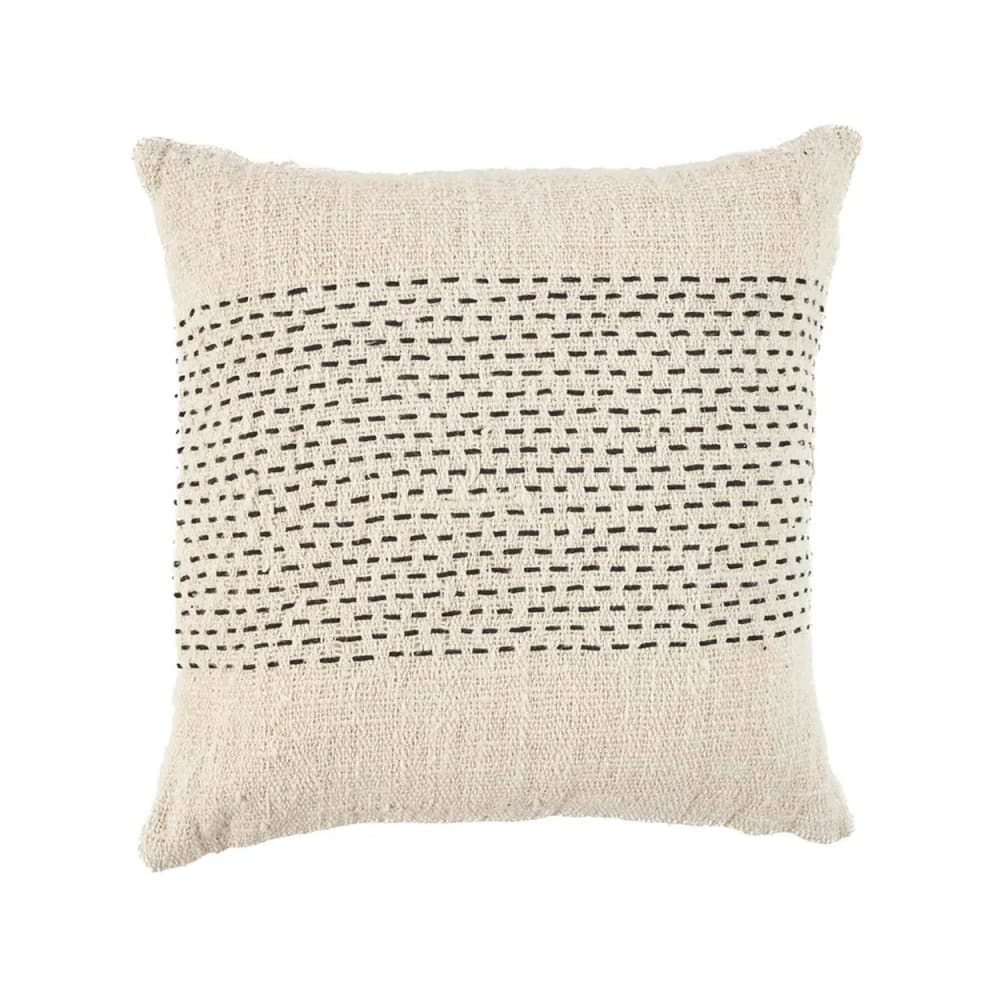 Housse de coussin en coton marron et noir 50 x 50 x 10 cm - Maisons du Monde