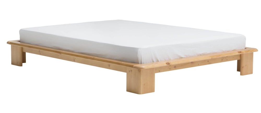 Lit en bois massif miel
