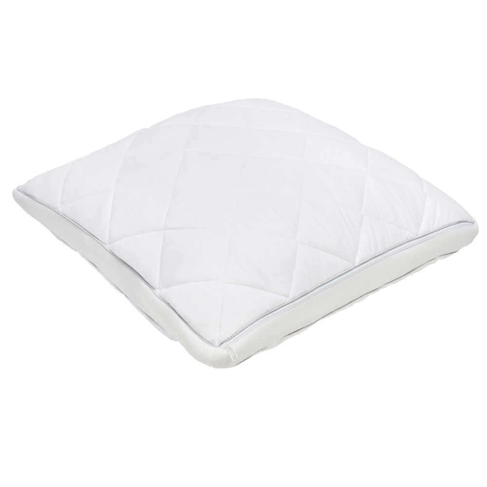 Oreiller ergonomique en coton blanc 60x60cm