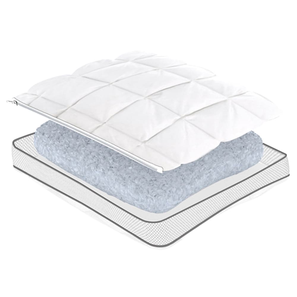 Oreiller ergonomique en coton blanc 40x60cm — vue 4