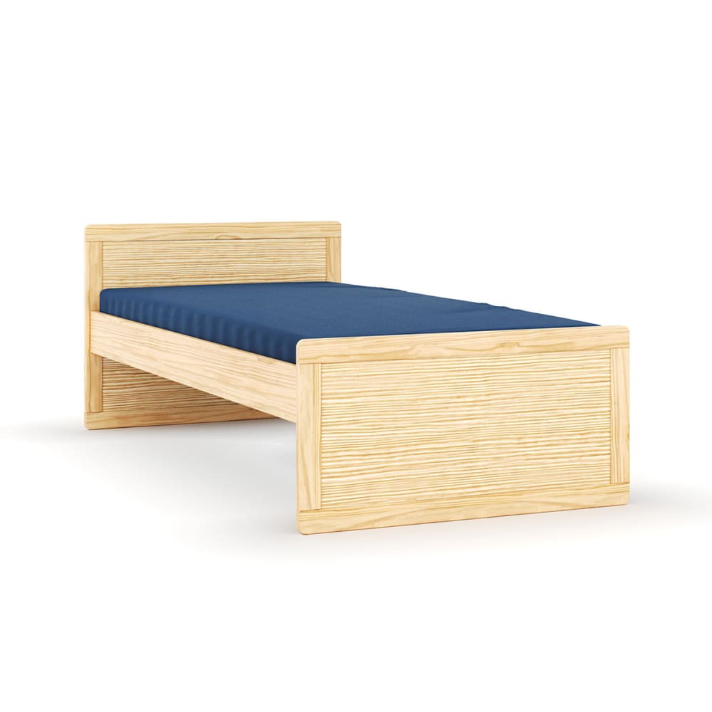 Pack lit évolutif avec matelas bois massif 90x190 cm