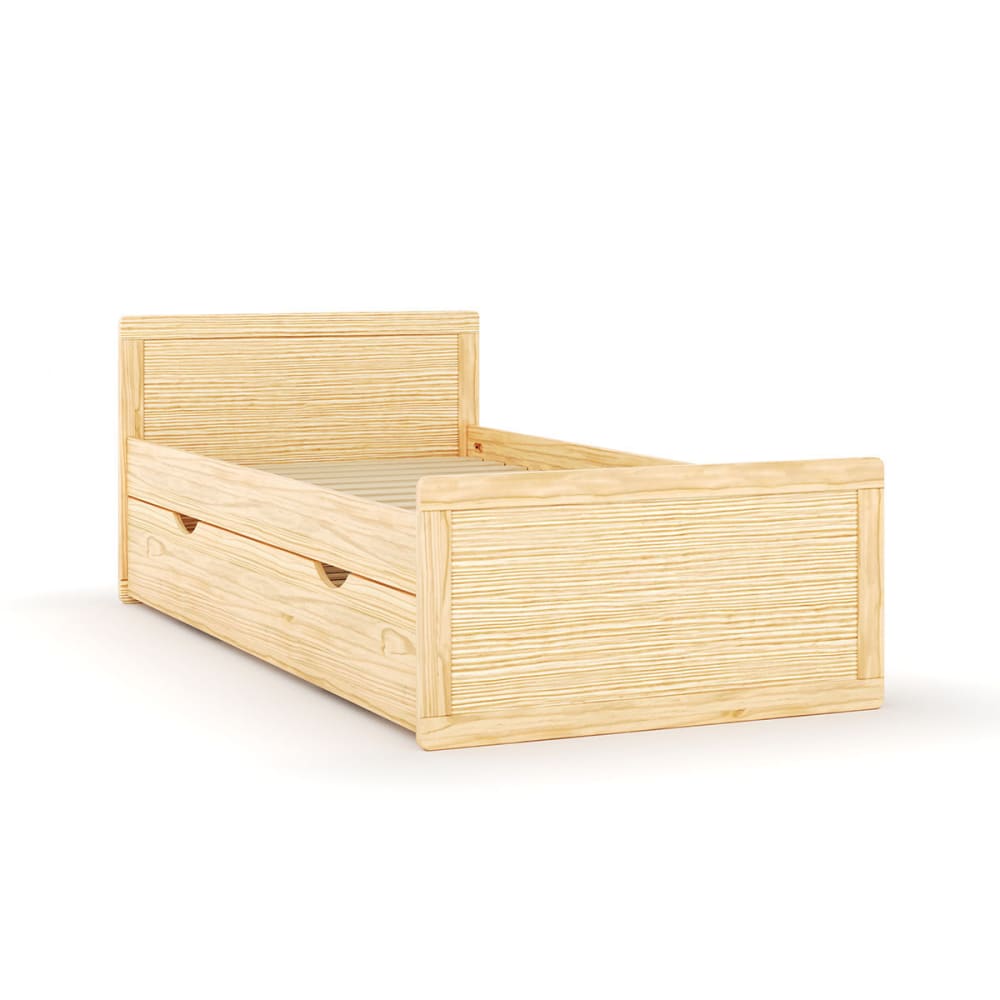 Pack lit enfant gigogne avec matelas bois massif 90x190 cm - Maisons du Monde