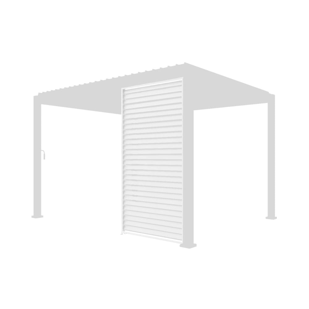 Persienne 130cm pour pergola bioclimatique triomphe blanc