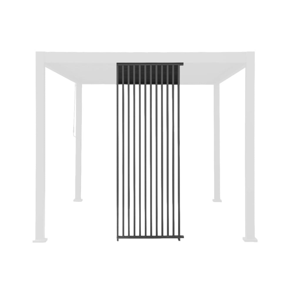 Persienne verticale 3m pour pergola bioclimatique triomphe anthracite - Maisons du Monde