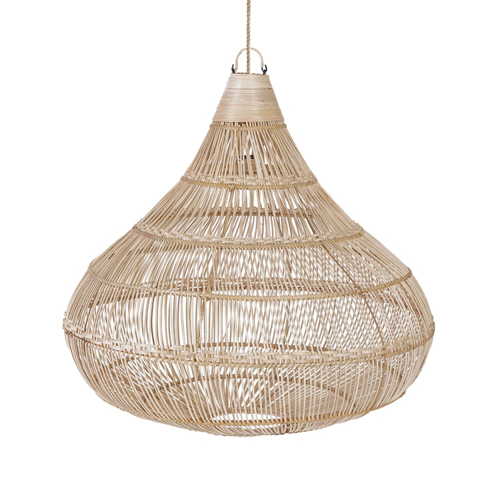 Suspension rotin marron 80x80x77cm — vue 3