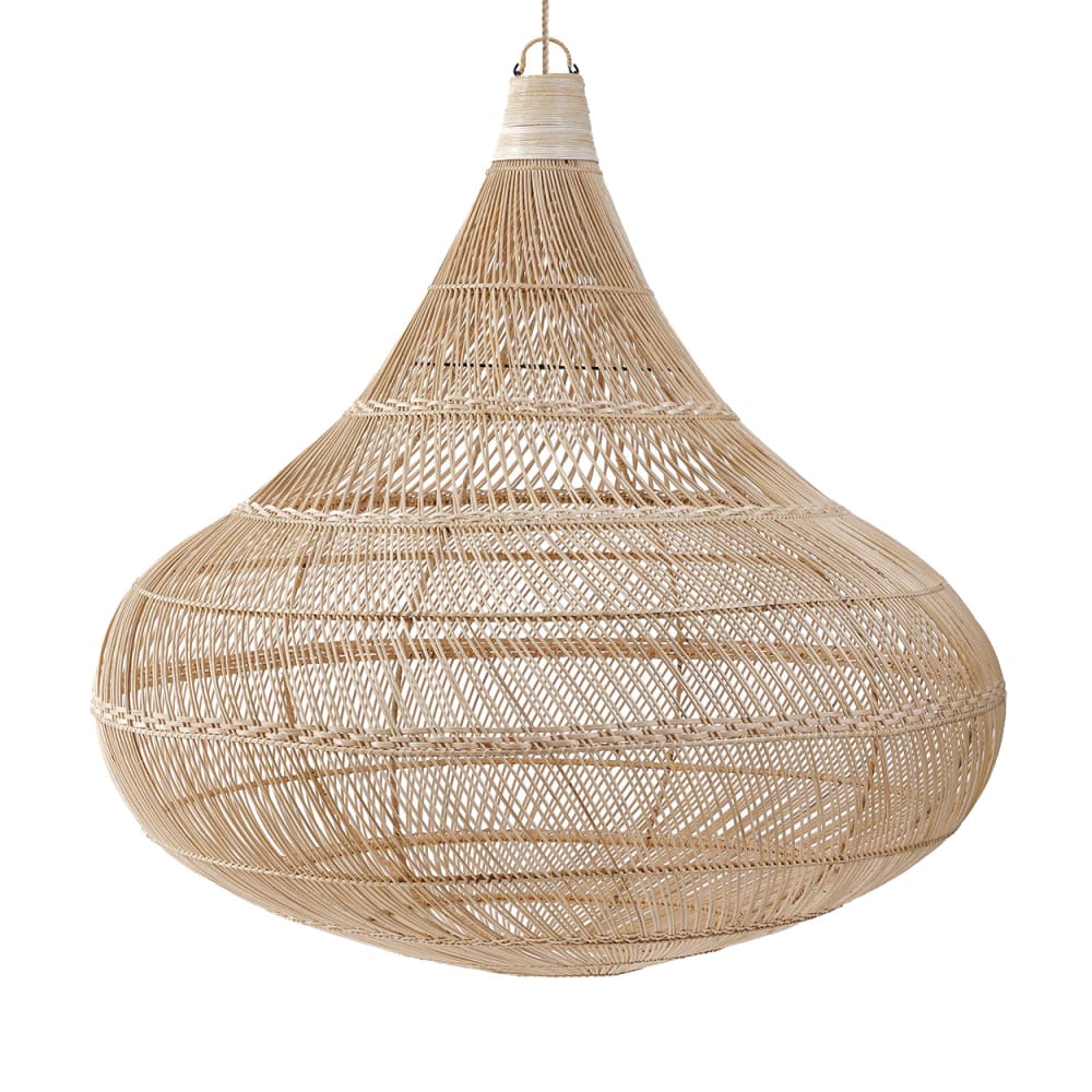 Suspension rotin marron 107x107x110cm
