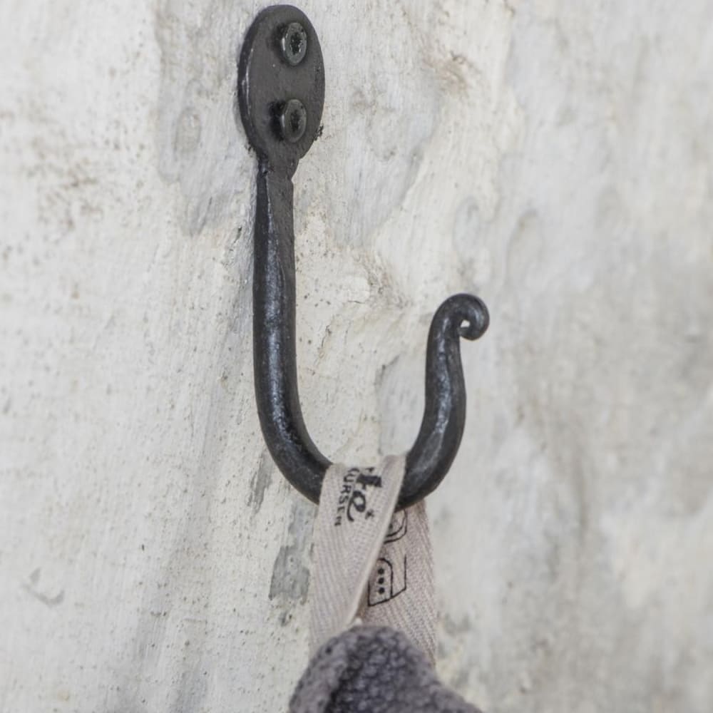 Crochet simple métal noir — vue 3