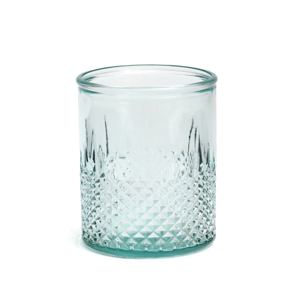Verre verre recyclé bleu 9x9x11cm Verre verre recyclé bleu 9x9x11cm