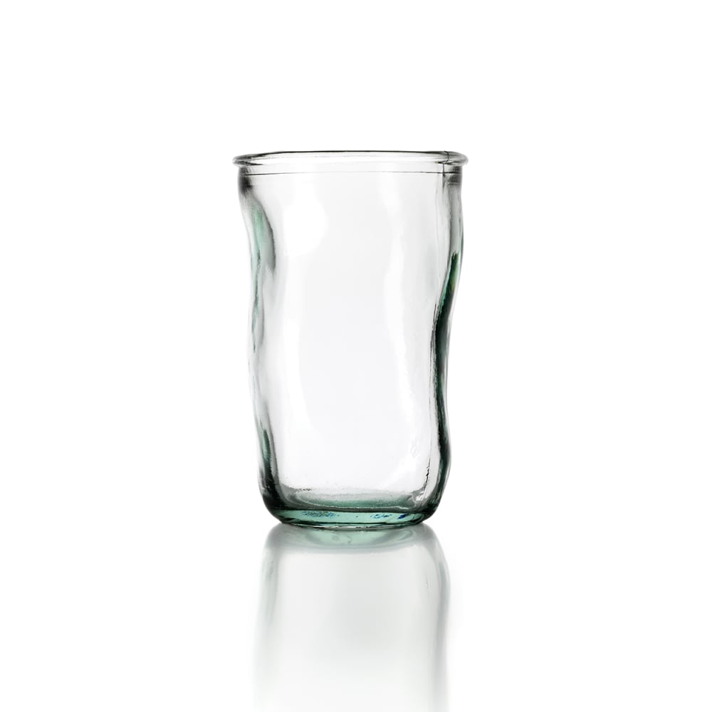 Bazar Bizar Verre verre recyclé bleu 8x8x13cm style bord de mer