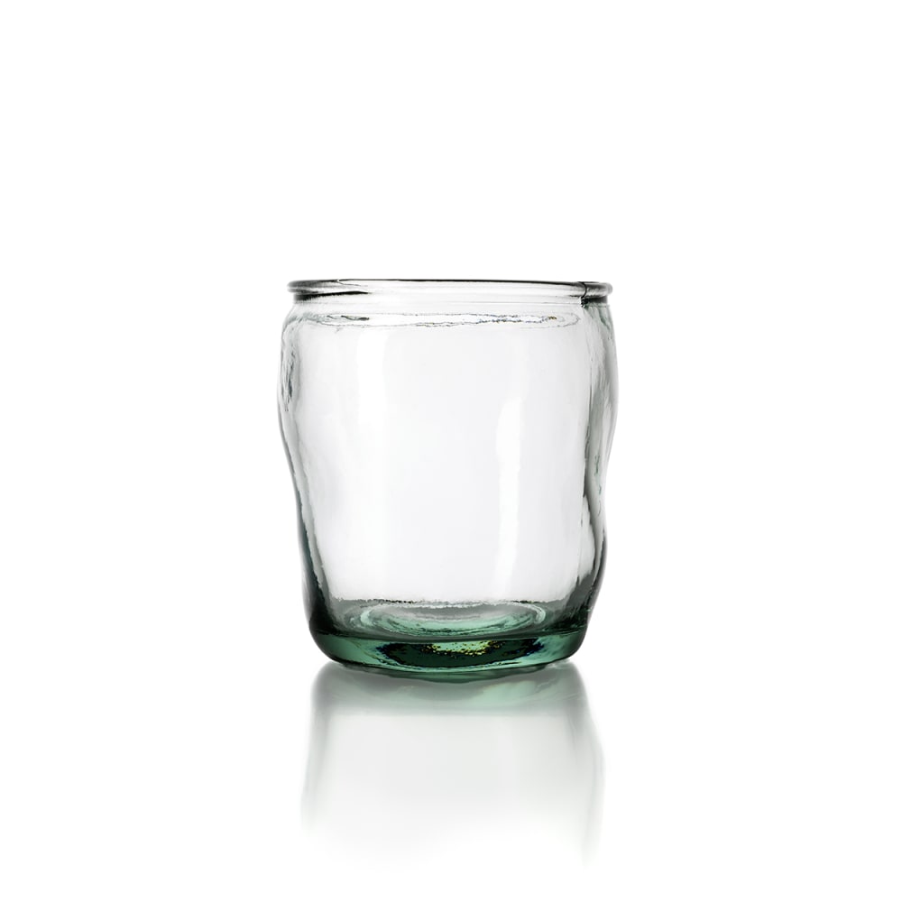 Bazar Bizar Verre en verre recyclé de couleur bleue 9 x 9 x 11 cm style bord de mer