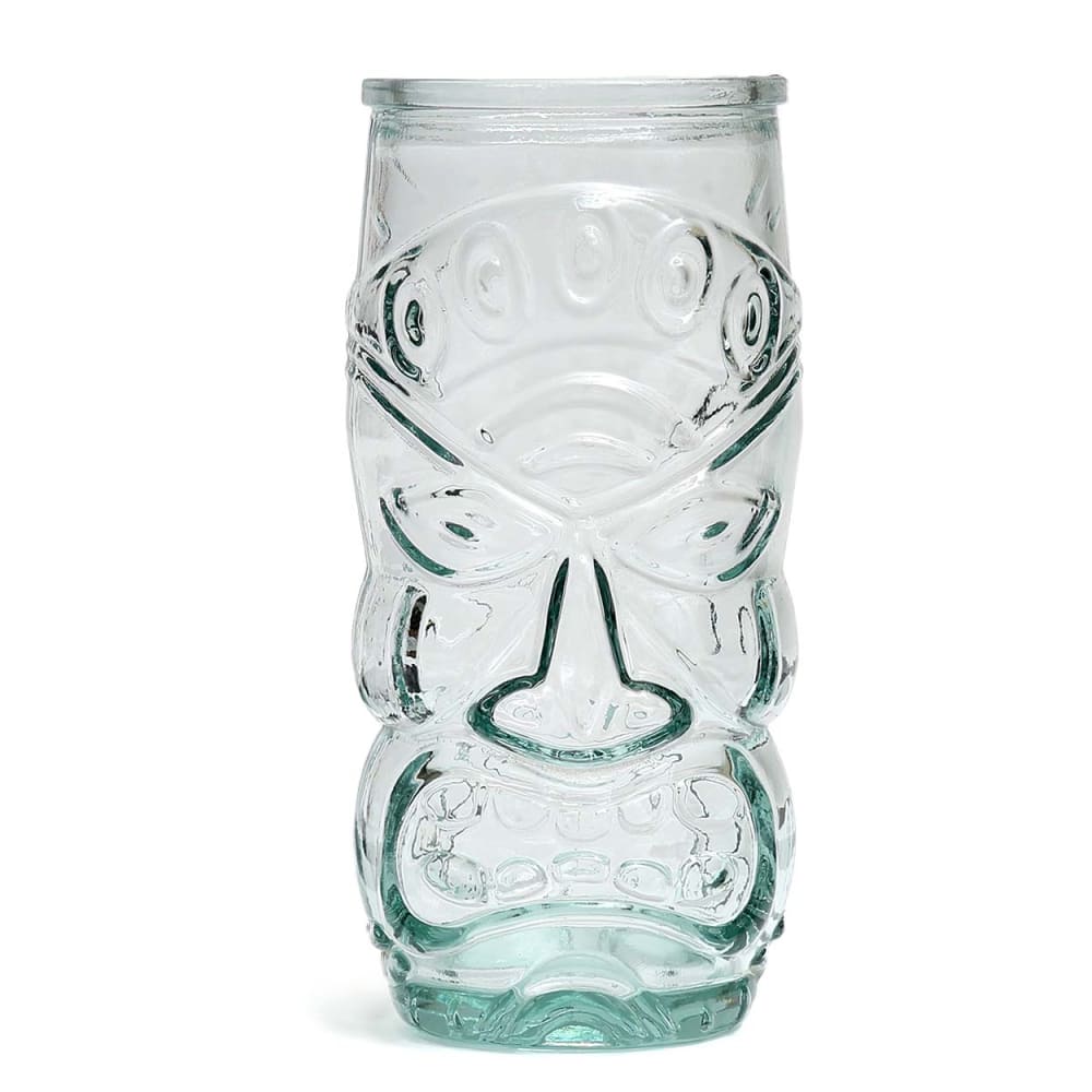 Bazar Bizar Verre verre recyclé bleu 8x8x17cm style bord de mer