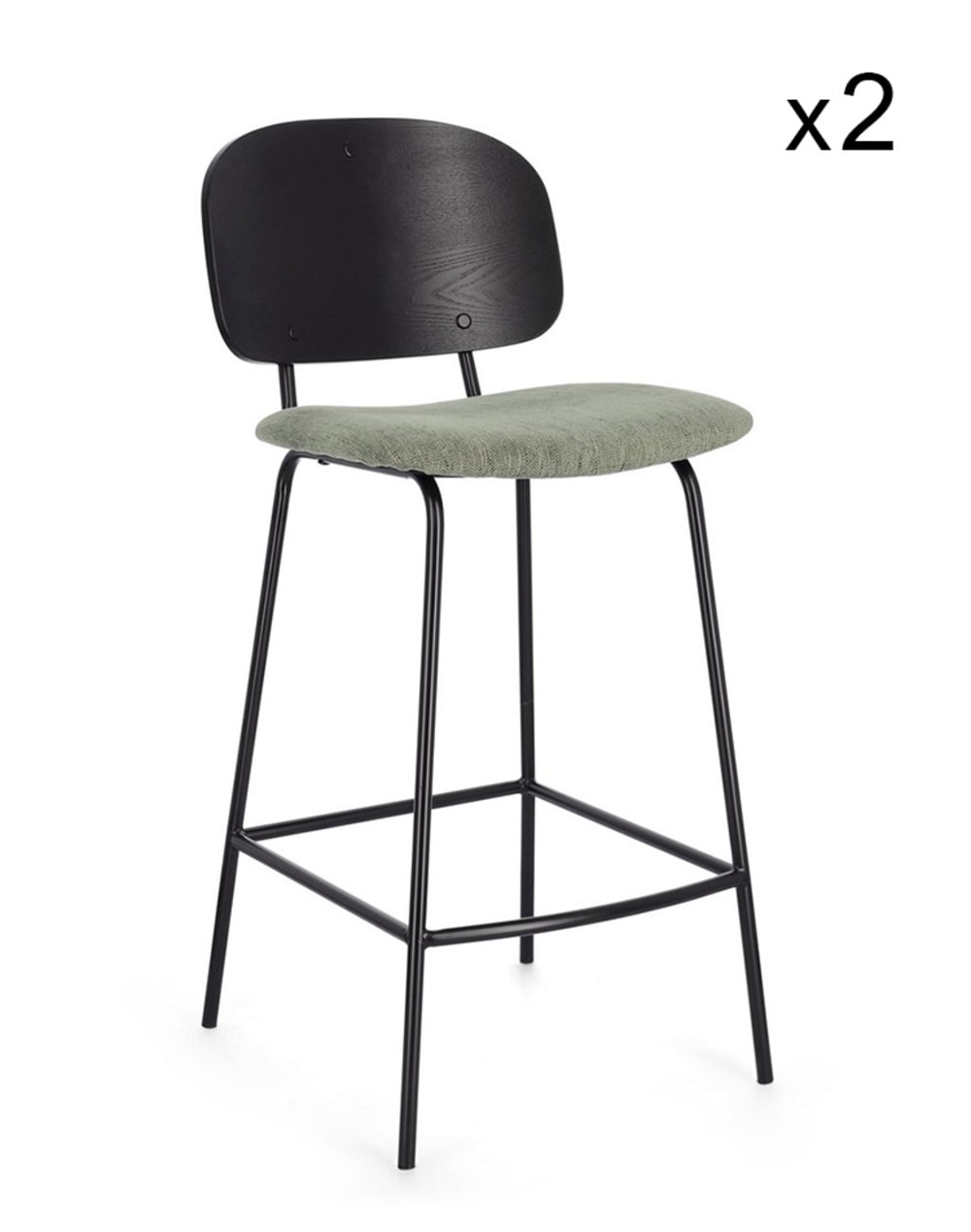 Ensemble de 2 tabourets