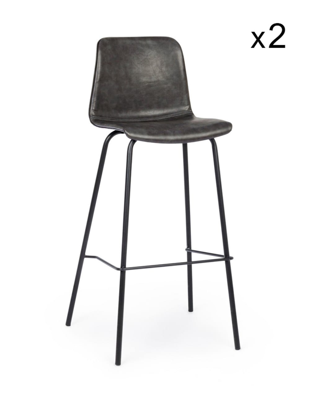 Lot de 2 tabourets en