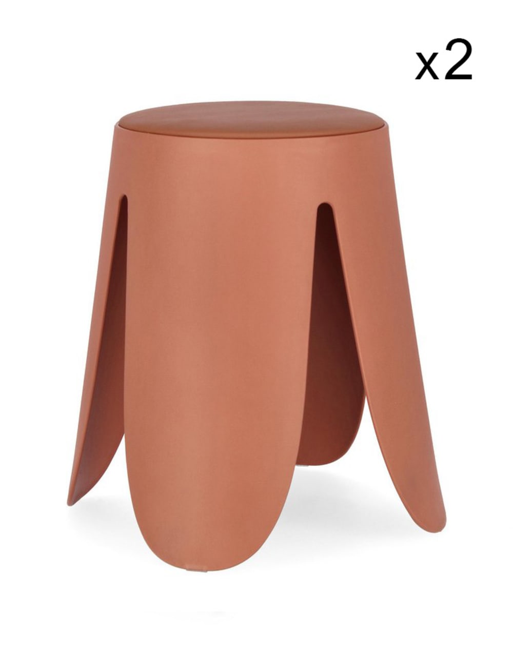 Lot de 2 tabourets en