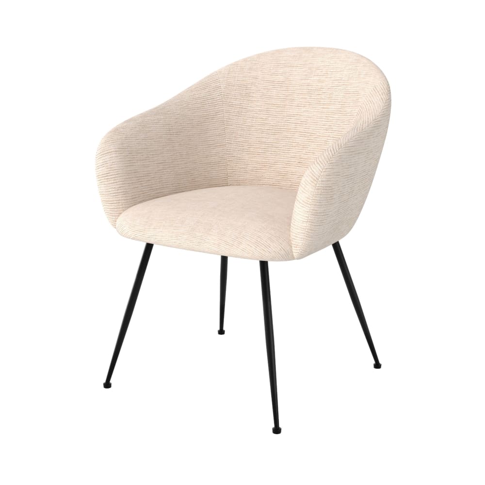 fauteuil en tissu blanc