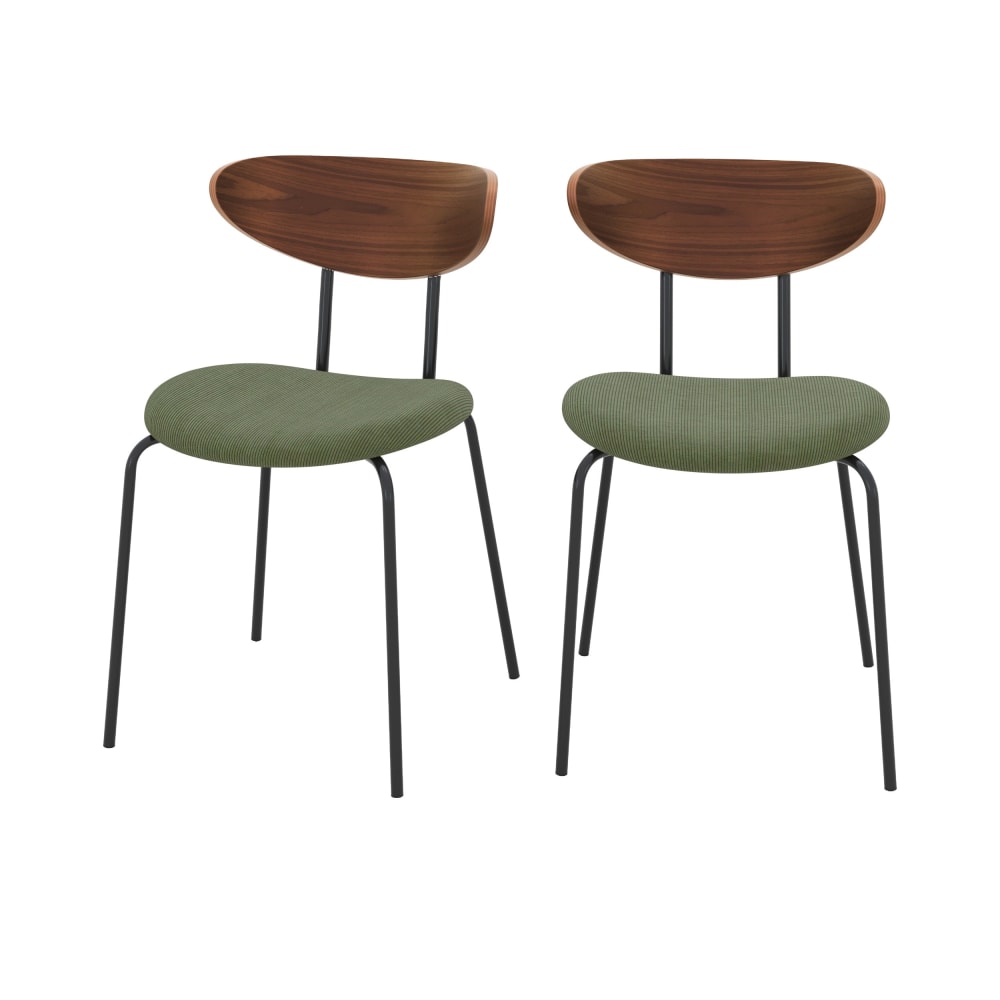 Lot de 2 chaises en velours