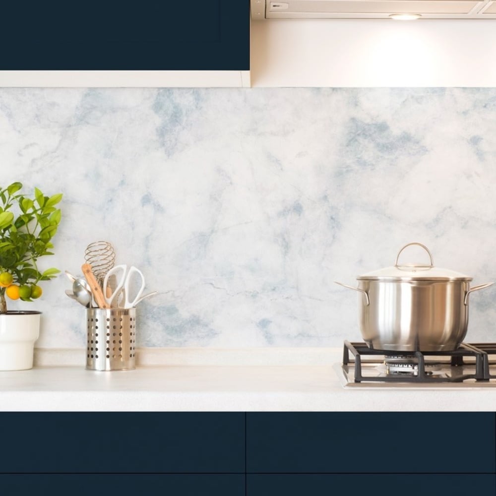 Crédence cuisine en - bleu