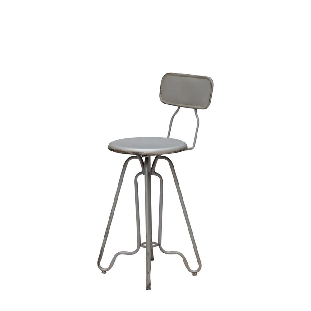 Chaise en métal gris — Beyit