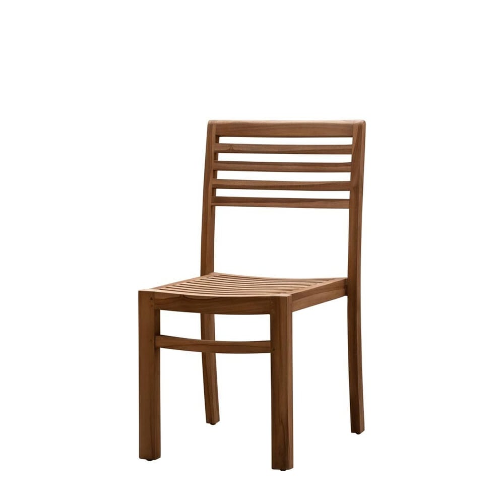 Chaise en teck beige