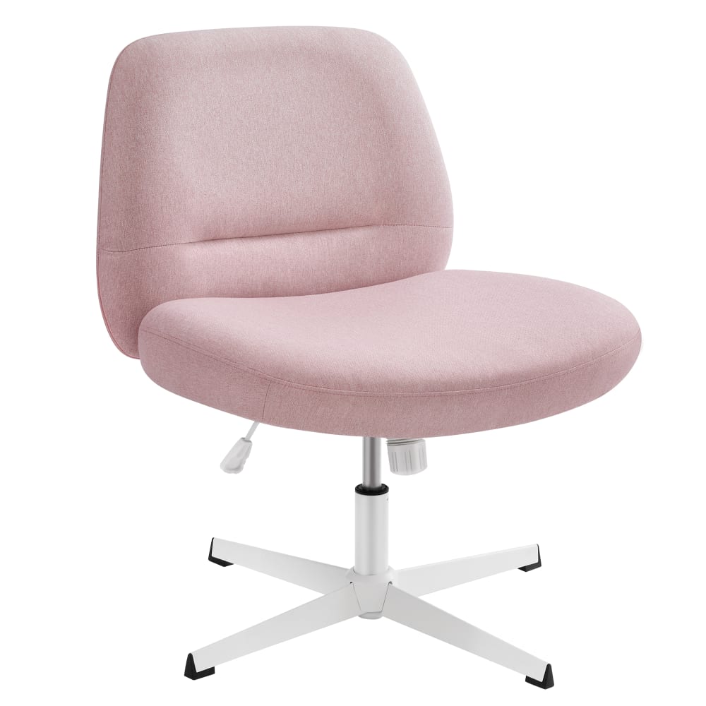 Chaise de bureau hauteur réglable siège pivotant rose bonbon