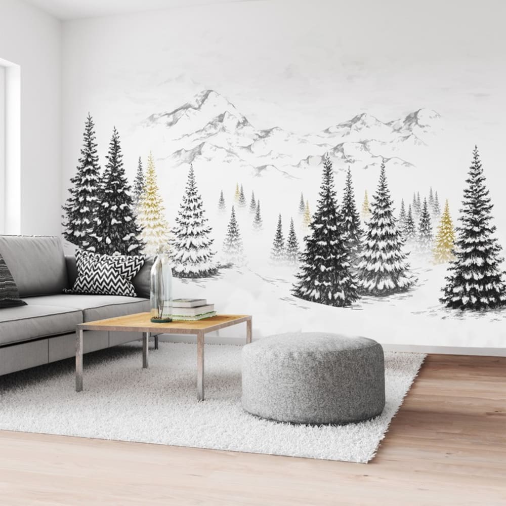 99Déco Panoramatapete - 9 Bahnen: 432 x 270 cm - Mehrfarbig - 99DECO Gelb Öko-Tex Zertifikat Papier