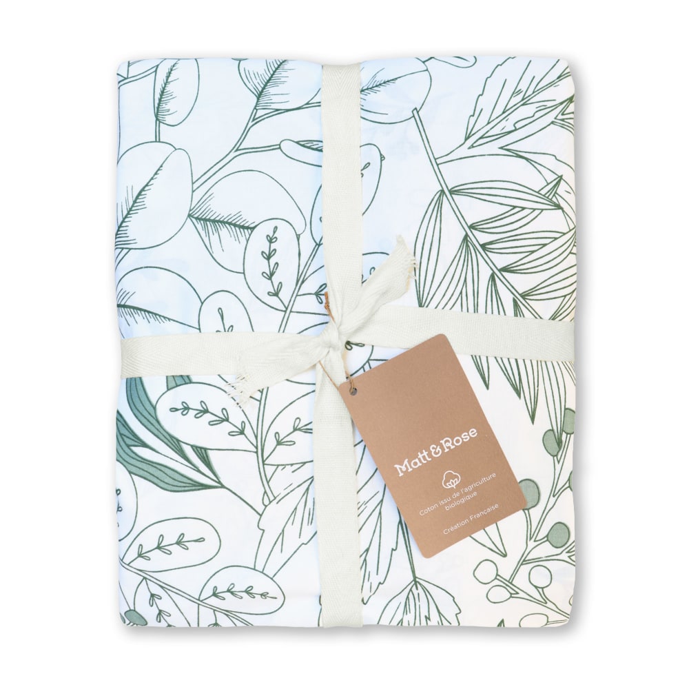 Parure de lit imprimée en coton blanc 240x220+2x65x65cm - Maisons du Monde