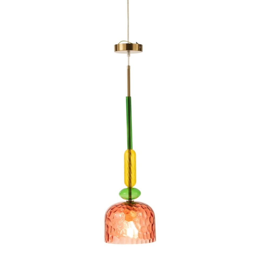 Suspension en verre multicouleur 20x20x190 cm - Maisons du Monde