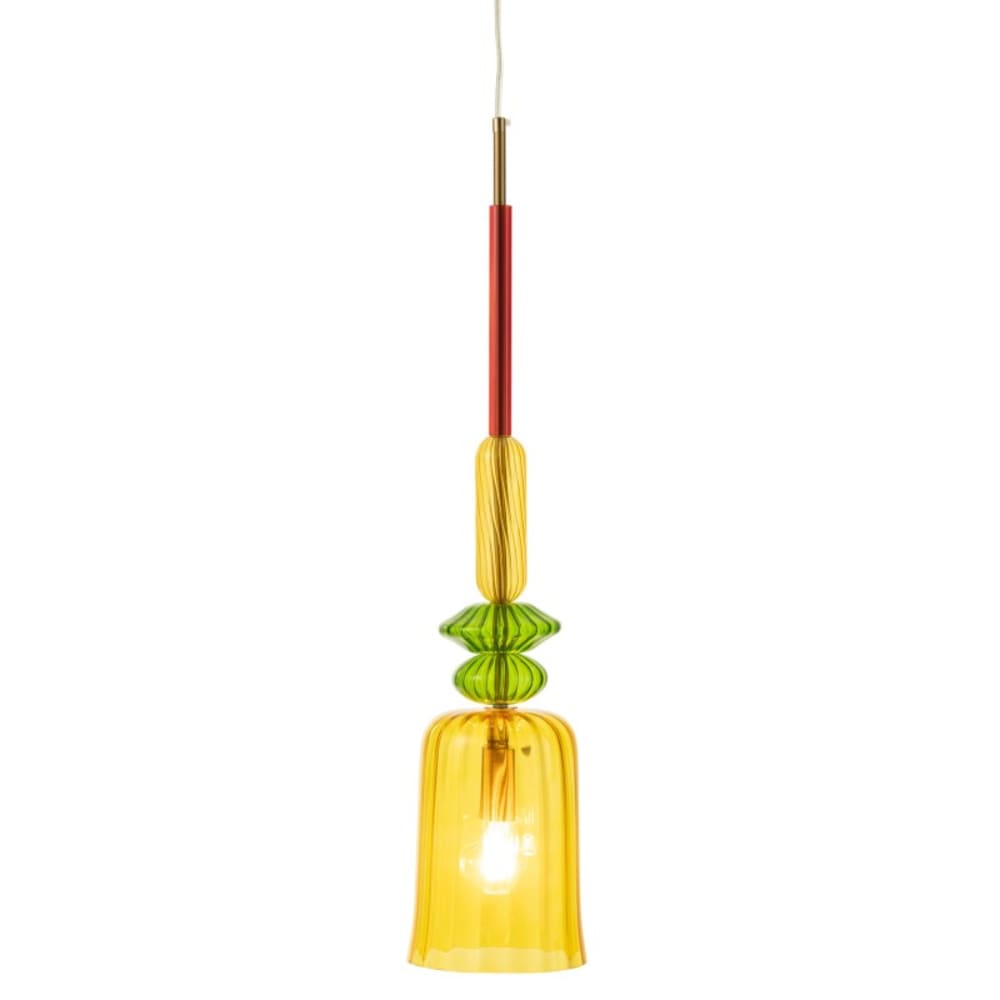 Suspension en verre multicouleur 16x16x160 cm - Maisons du Monde