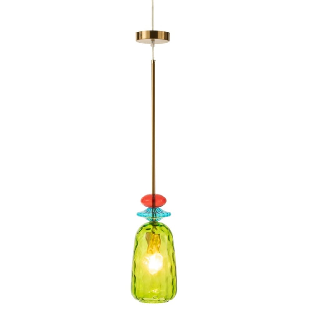 Suspension en verre multicouleur 15x15x160 cm - Maisons du Monde