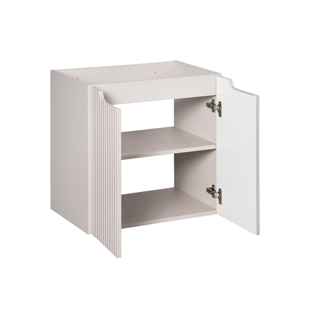 Einzelner Unterbauwaschtisch 60cm Melamin Kaschmir - Maisons Du