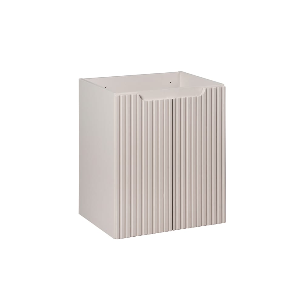 Petits meubles Waschbeckenunterschrank 50cm 2 Türen Melamin Kaschmir Beige Spanplatte