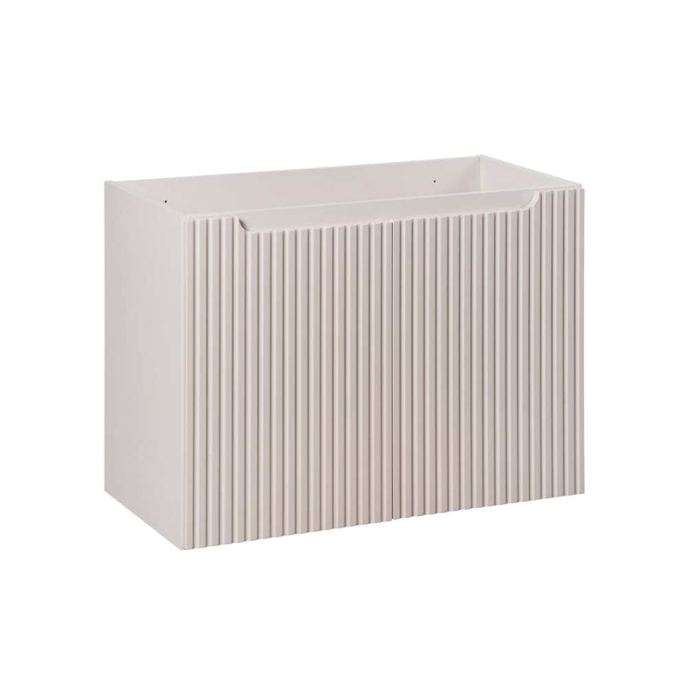 Petits meubles Waschbeckenunterschrank 80cm 2 Türen Melamin Kaschmir Beige Spanplatte