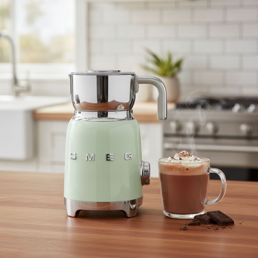 Mousseur à lait / chocolatière vintage vert d'eau smeg - Maisons du Monde