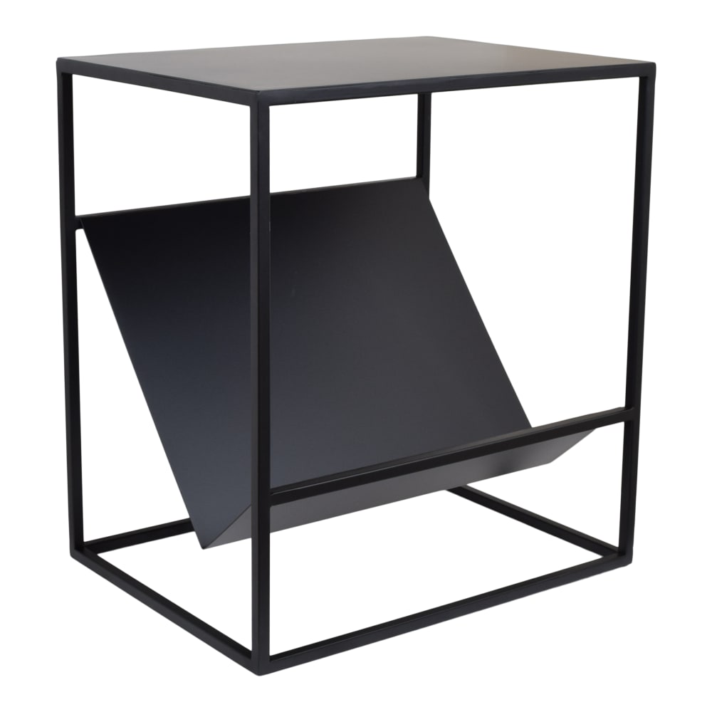 LOFT42 Beistelltisch aus Metall, 45x34x50 cm, Schwarz Schwarz Metall