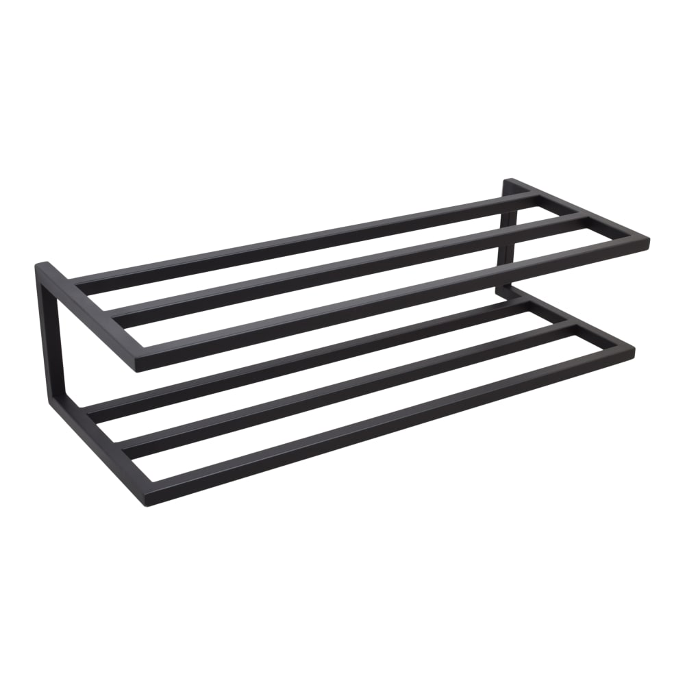 LOFT42 Wandschuhregal aus Metall, 80x30x20 cm, Schwarz Schwarz Metall