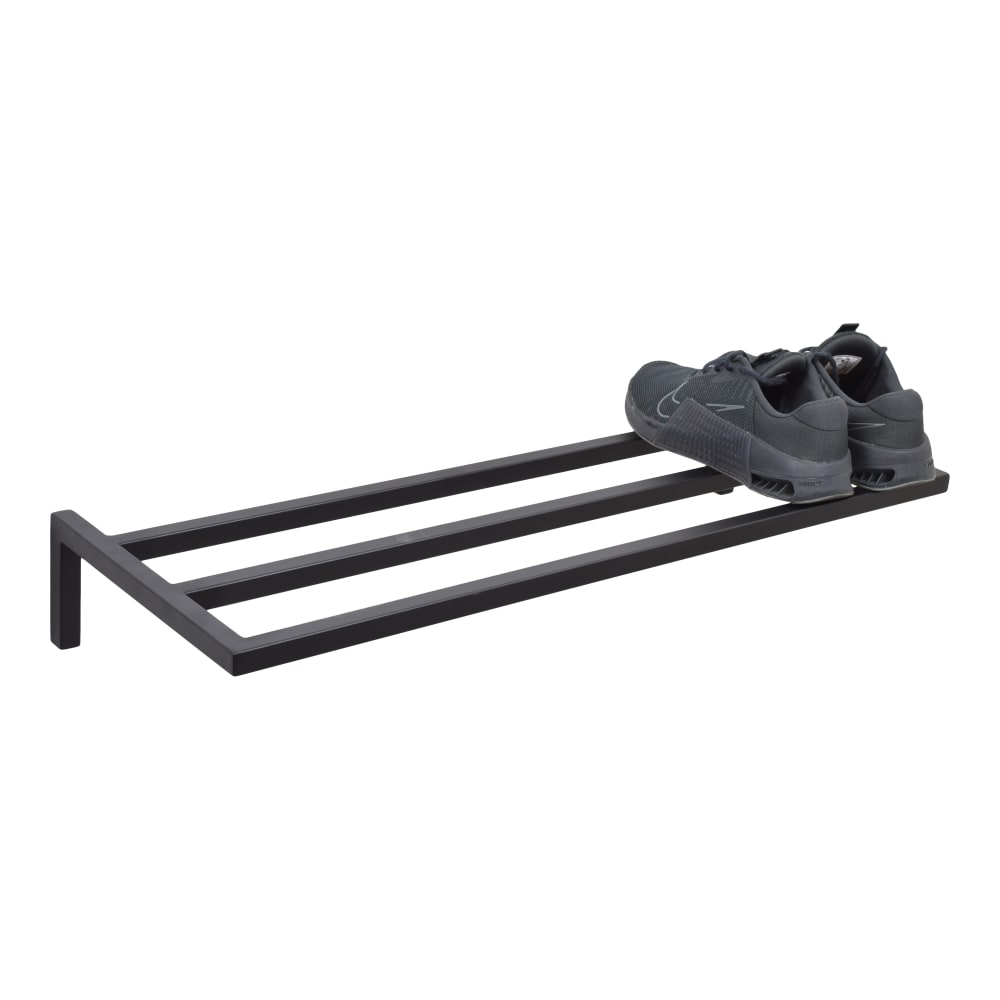 Wandschuhregal aus Metall, 80x30x12 cm, Schwarz - Maisons Du