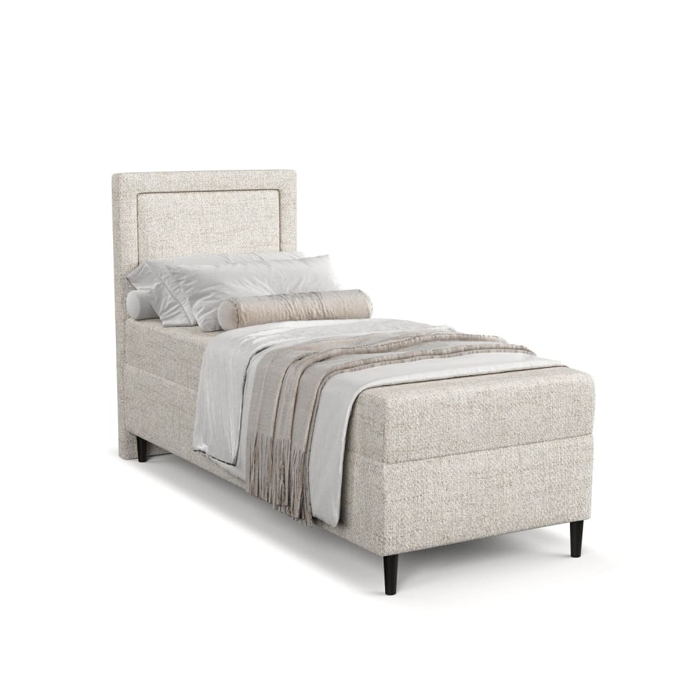 Maison de Reve Boxspringbett mit Bonellmatratze aus Webstoff, 80x200 cm style modern Beige